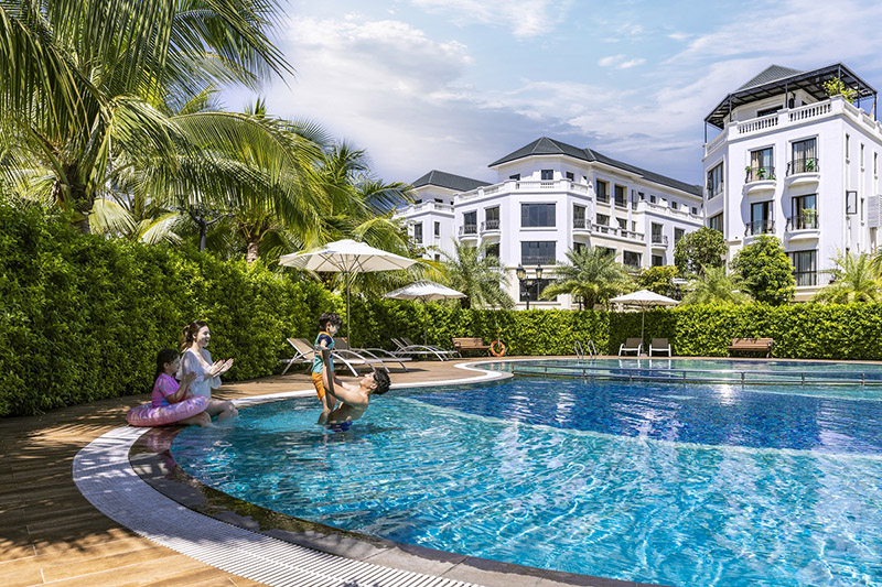 Không gian sống bên trong nhà thấp tầng Ocean City đã hoàn thiện