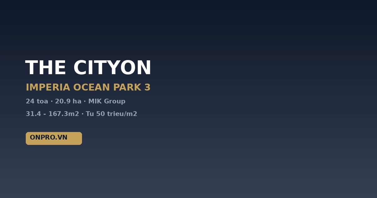 The Cityon - Imperia Ocean Park