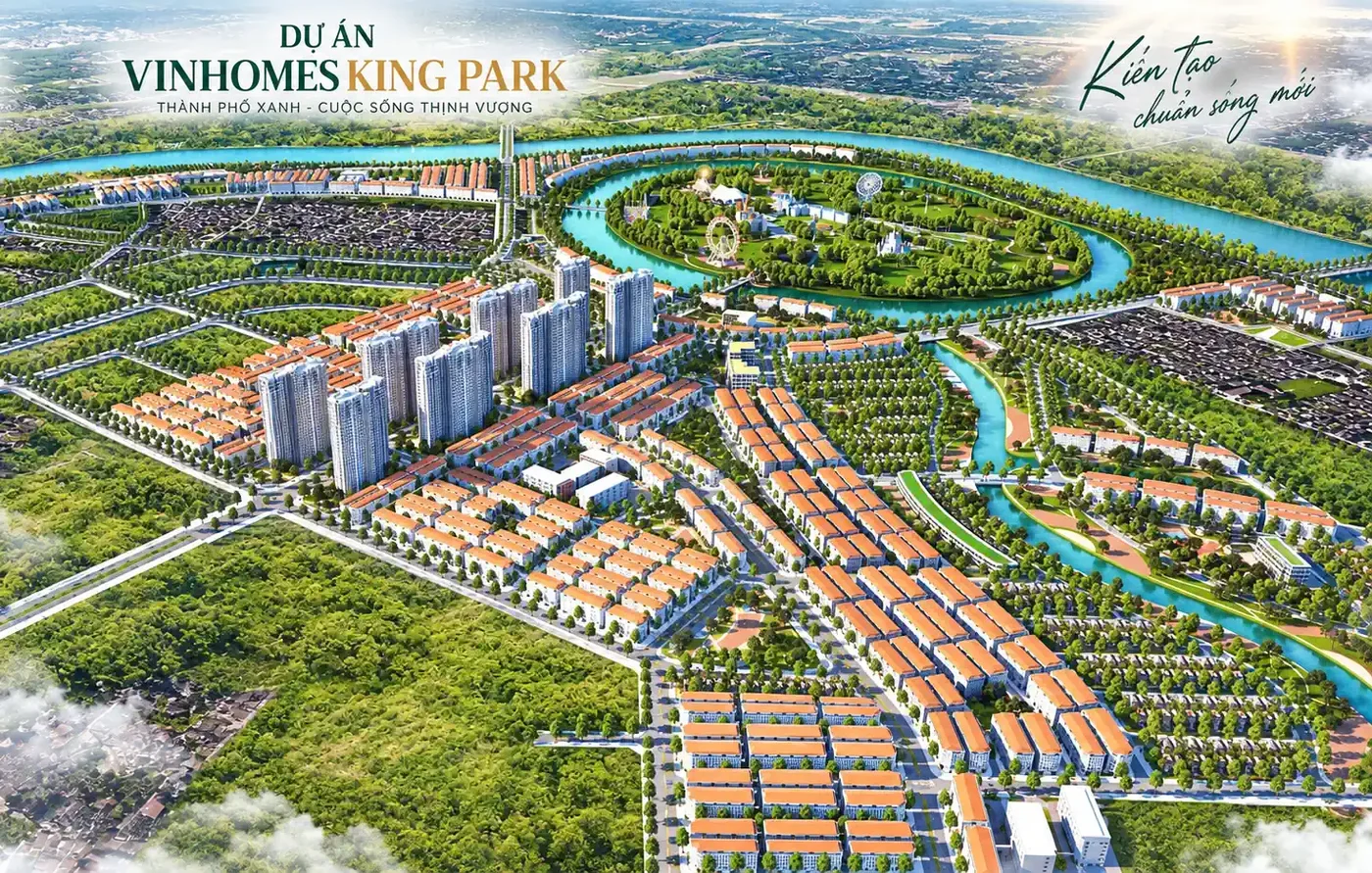 Phối cảnh tổng thể Vinhomes King Park Bắc Ninh